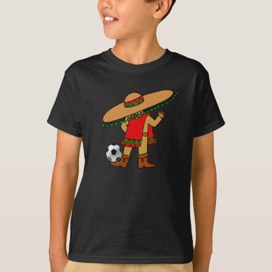 メキシコの子供のfutbolのサッカーのワイシャツ tシャツ (正面)