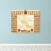 メキシコの宗教および世俗的姿 キャンバスプリント (インサイチュ (ウッドフロア))