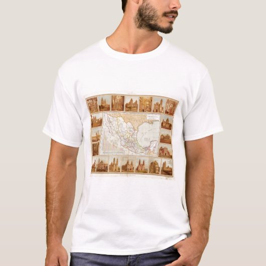 メキシコの宗教図表 Tシャツ (正面)
