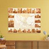 メキシコの宗教図 キャンバスプリント (インサイチュ (リビング))