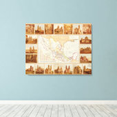 メキシコの宗教図 キャンバスプリント (インサイチュ (ウッドフロア))