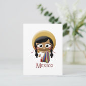 メキシコの少女 ポストカード (スタンド正面)