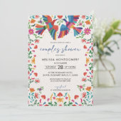 メキシコの巨大な鳥カップルのシャワー招待状 招待状 (スタンド正面)