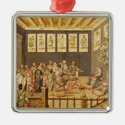 メキシコの征服 メタルオーナメント (正面)