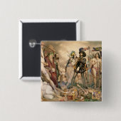 メキシコの征服 缶バッジ (正面&裏面)