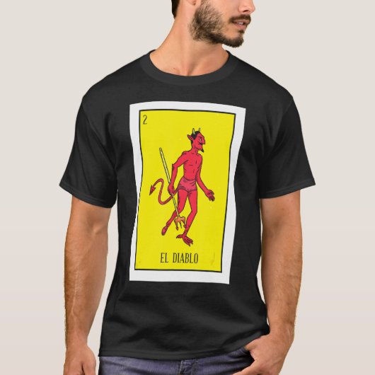 メキシコの悪魔の宝くじ悪魔のカードメキシコのロット Tシャツ (正面)