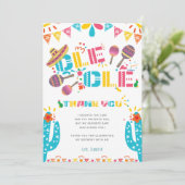 メキシコの感謝パーティーサボテンカード 招待状 (スタンド正面)