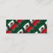 メキシコの振る旗 スキニー名刺 (裏面)