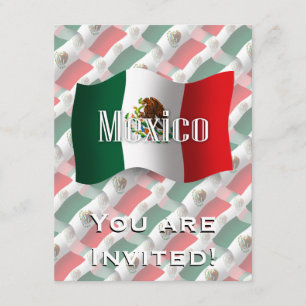 メキシコの振る旗 招待状