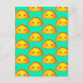 メキシコの挽き牛肉懸命シェルタコ ポストカード (正面)