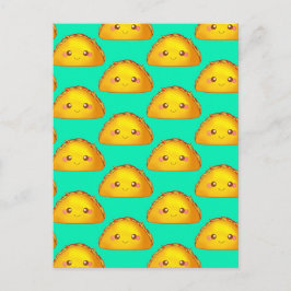 メキシコの挽き牛肉懸命シェルタコ ポストカード