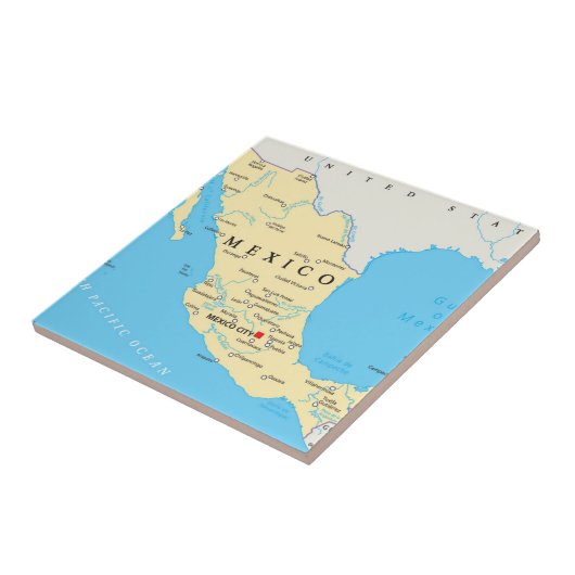メキシコの政治地図 タイル (側面)