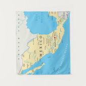 メキシコの政治地図 タペストリー (正面)