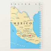 メキシコの政治地図 プランナー手帳 (裏面)