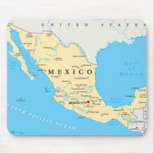 メキシコの政治地図 マウスパッド