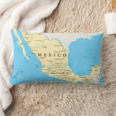メキシコの政治地図 ランバークッション (ブランケット)