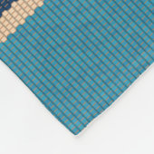 メキシコの敷物:シメカラフルインストライプシームレス。 フリースブランケット (角)