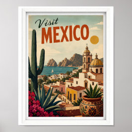 メキシコの旅 ヴィンテージ ポスター