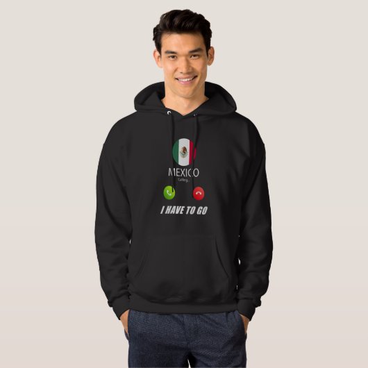 メキシコの旗のお土産 メキシコが呼んでいる パーカ (正面フル)
