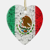 メキシコの旗のグリッターのオーナメント セラミックオーナメント (右)