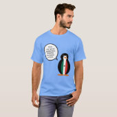 メキシコの旗のペンギンさんTシャツ（男性用） Tシャツ (正面フル)
