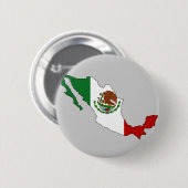 メキシコの旗の地図 缶バッジ (正面&裏面)