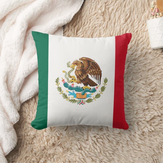 メキシコの旗 クッション (ブランケット)