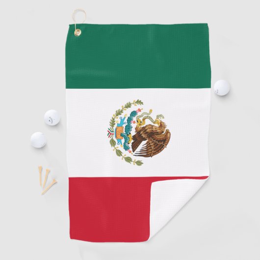 メキシコの旗 ゴルフタオル (インサイチュ)