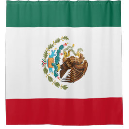 メキシコの旗 シャワーカーテン