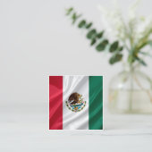 メキシコの旗 スクエア名刺 (スタンド正面)