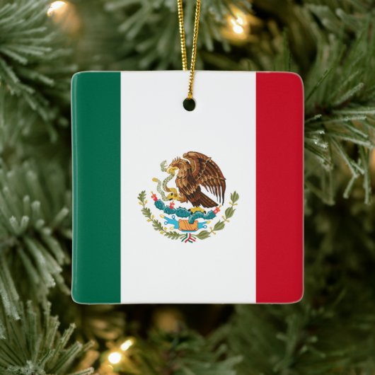 メキシコの旗 セラミックオーナメント (ツリー)