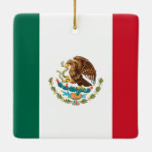 メキシコの旗 セラミックオーナメント (裏面)