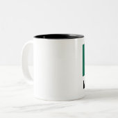 メキシコの旗 ツートーンマグカップ (正面左)