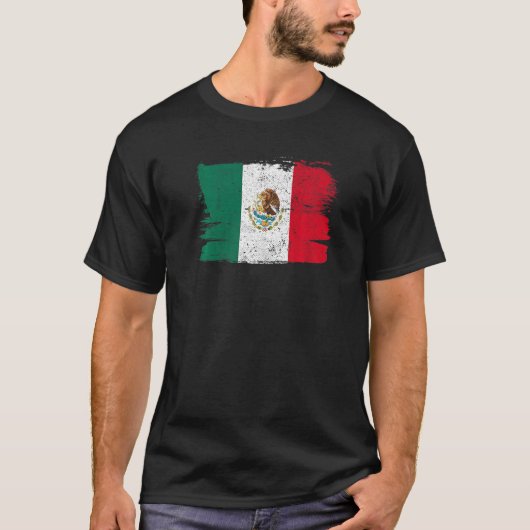 メキシコの旗 プライド 友情 平和 ヴィンテージ R Tシャツ (正面)