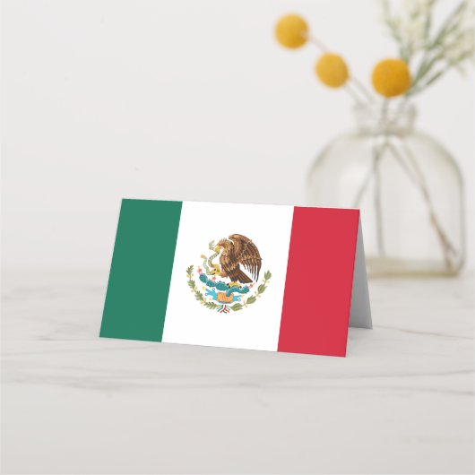 メキシコの旗 プレイスカード (正面)