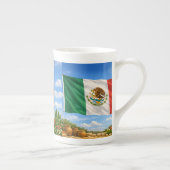 メキシコの旗 ボーンチャイナマグカップ (右)
