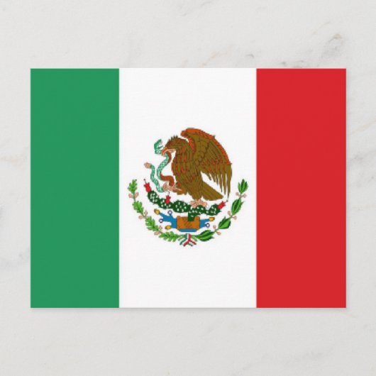 メキシコの旗 ポストカード (正面)