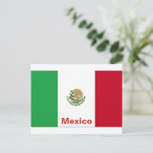 メキシコの旗 ポストカード (スタンド正面)
