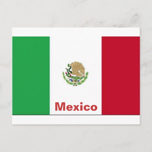 メキシコの旗 ポストカード (正面)