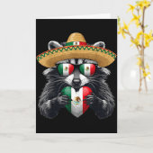 メキシコの旗 メキシコの誇り メキシコのルーツ メキシコ人 カード (黄色い花)