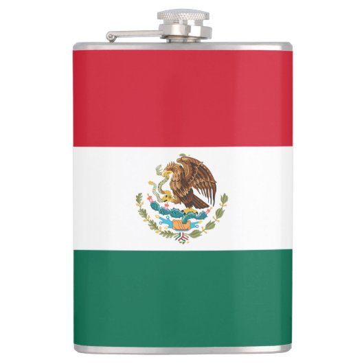 メキシコの旗、メキシコ共和国旗 フラスク (正面)