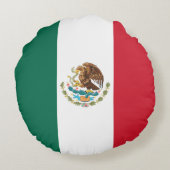 メキシコの旗、メキシコ共和国旗 ラウンドクッション (裏面)
