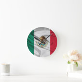 メキシコの旗 ラウンド壁時計 (ホーム)