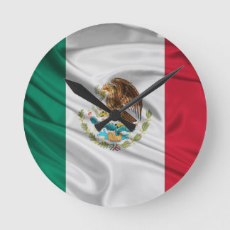 メキシコの旗 ラウンド壁時計