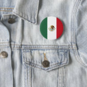 メキシコの旗 円 缶バッジ (インサイチュ)
