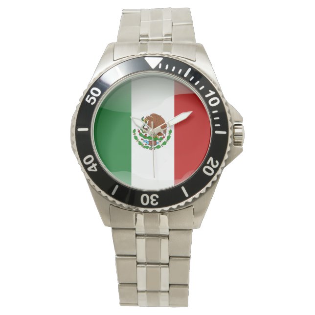メキシコの旗 腕時計 (正面)