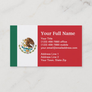 メキシコの明白な旗 名刺