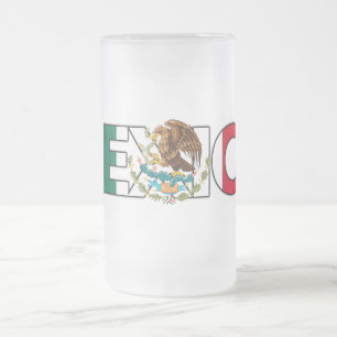 メキシコの曇らされたガラスのマグ フロストグラスビールジョッキ