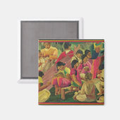 メキシコの村の風景 マグネット (正面/裏面)