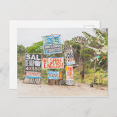 メキシコの果物立て看板 ポストカード (正面/裏面)